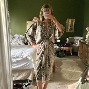 Womens Zara size S snake print midi/maxi dress